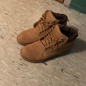 Mens tan boots size 8